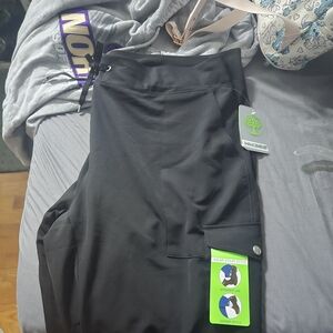 Healing Hands Black Straight Leg Pants